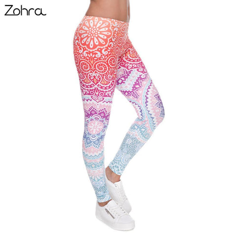 Aztec Printed Leggings - Plenty of Waist