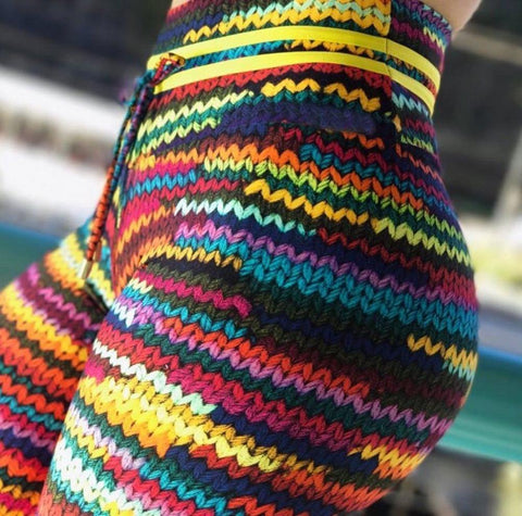 Lauren Multi Color Leggings - Plenty of Waist