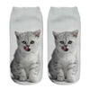 3D Cat Printed Anklet Socks NEW 2018 - Plenty of Waist