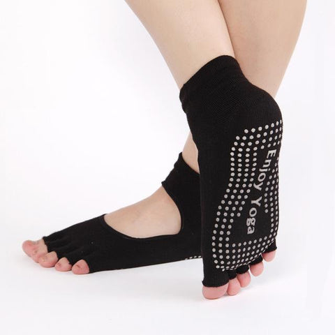 Half Toe Yoga Socks - Plenty of Waist